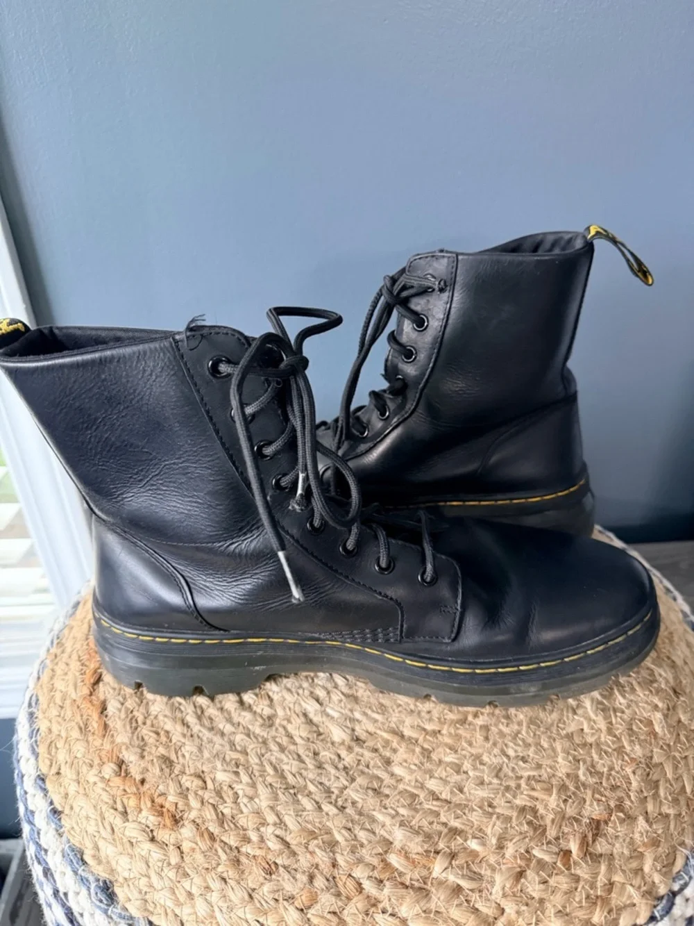 Dr Martens Combs Leather Combat Boots